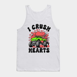 I Crush Hearts Monster Truck Tank Top